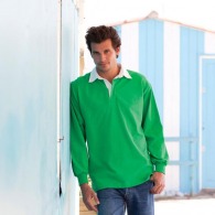 Rugby-Poloshirt für Männer mit langen Ärmeln