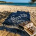 Serviette de plage recyclée ANCRE Geschäftsgeschenk