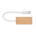 3-Port-USB-Hub aus Bambus Geschäftsgeschenk