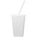 Doppelwandiger 35cl-Becher mit Strohhalm Geschäftsgeschenk