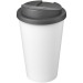 Isolierbecher aus wiederverwertetem Kunststoff, Tasse und Becher mit Deckel Werbung