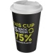Isolierbecher aus wiederverwertetem Kunststoff, Tasse und Becher mit Deckel Werbung