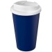 Isolierbecher aus wiederverwertetem Kunststoff, Tasse und Becher mit Deckel Werbung