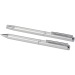 Ensemble-cadeau stylo bille et stylo roller Lucetto en aluminium recyclé Geschäftsgeschenk