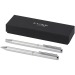 Ensemble-cadeau stylo bille et stylo roller Lucetto en aluminium recyclé Geschäftsgeschenk