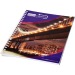 Carnet de notes à spirales A5 Desk-Mate® avec couverture arrière imprimée, carnet à spirales Werbung