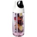 HydroFruit 700 ml Sportflasche aus recyceltem Kunststoff mit Schwingdeckel und Infusor Geschäftsgeschenk