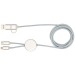 5-in-1 Alasia Kabel aus recyceltem Aluminium und Kunststoff, 150 cm für Datenübertragung und schnelles Laden Geschäftsgeschenk