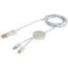 5-in-1 Alasia Kabel aus recyceltem Aluminium und Kunststoff, 150 cm für Datenübertragung und schnelles Laden Geschäftsgeschenk