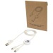 Câble 5 en 1 Citala en plastique recyclé de 150 cm pour la synchronisation des données et la charge rapide de 27 W Geschäftsgeschenk