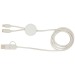 Câble 5 en 1 Citala en plastique recyclé de 150 cm pour la synchronisation des données et la charge rapide de 27 W Geschäftsgeschenk