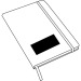 a5-Notizbuch mit festem Einband und Ton-in-Ton-Gummiband, Notizbuch mit Hardcover Werbung