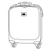 Trolley cabine rigide à 4 roues 55x38x20cm Geschäftsgeschenk