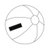 Strandball Ozean 26cm, Strandball Werbung