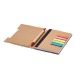 Bloc-notes à couverture rigide avec marque-pages repositionnables Geschäftsgeschenk
