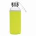 Glasflasche mit Hülle 450 ml, Flasche Werbung