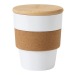 Tasse avec grip et couvercle, Tasse Werbung