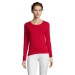 T-Shirt Frau Rundhalsausschnitt Langarm weiß sol's - majestic - 11425b, Textil Sol's Werbung