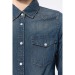 Denim Hemd Langarm Frau Kariban, Jeanshemd Werbung