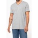 Stepp-T-Shirt mit V-Ausschnitt, T-Shirt mit V-Ausschnitt Werbung