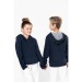 Sweat-shirt à capuche contrastée à motifs enfant unisexe Geschäftsgeschenk