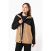 Parka 3-en-1 imperméable à capuche bicolore unisexe Geschäftsgeschenk