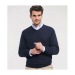 Pullover mit V-Ausschnitt aus Baumwolle/Acryl, Pullover Werbung