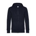B&C King Zipped Hood - KING Zipper Sweatshirt - Weiß, B&C Textilien Werbung