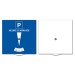 Disque de stationnement carton 15 x 15 cm, disque de stationnement Werbung