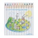Set Quadri 12 Coul 8,7 Cm, Buntstift Werbung