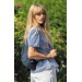 Rucksack mit Kordeln aus recycelter Baumwolle 145 gr AWARE Impact Geschäftsgeschenk