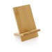 Support téléphone en bambou FSC® dans une boîte kraft FSC®, Porte-téléphone portable et support, socle, base pour smartphone Werbung