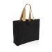 Große Tote-Tasche aus ungefärbtem, recyceltem 240 g/m² Canvas Aware, Einkaufstasche Werbung