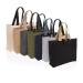Große Tote-Tasche aus ungefärbtem, recyceltem 240 g/m² Canvas Aware, Einkaufstasche Werbung