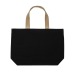 Große Tote-Tasche aus ungefärbtem, recyceltem 240 g/m² Canvas Aware, Einkaufstasche Werbung