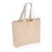 Große Tote-Tasche aus ungefärbtem, recyceltem 240 g/m² Canvas Aware, Einkaufstasche Werbung