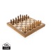 Jeu d'échecs pliable en bois FSC® Geschäftsgeschenk