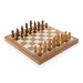 Jeu d'échecs pliable en bois FSC® Geschäftsgeschenk