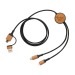 120 cm 6-in-1-Kabel aus recyceltem Kunststoff RCS Ohio, ökologisches, biologisches, recyceltes High-Tech-Produkt mit Bezug zur nachhaltigen Entwicklung Werbung