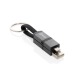 4-in-1-Schnellladekabel 60W aus recyceltem Aluminium Geschäftsgeschenk