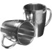 Set de 2 mugs en métal de 20cl, mug et tasse en métal Werbung