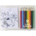 Set à dessin de 8 crayons de couleur et 20 feuilles, set de coloriage et ensemble de dessin Werbung