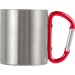 Mug double paroi 20cl poignée mousqueton, mug et tasse en métal Werbung