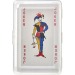 Jeu de 54 cartes sous étui plastique, jeu de cartes Werbung