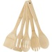 Set de 5 ustensiles bambou, cuillère en bois Werbung