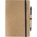 Theodore A5-Notizbuch aus recyceltem Karton, Notizbuch mit Stift Werbung
