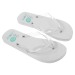 UNISEX-Flip-Flop mit Sohle aus PE 114 g und transparentem PVC-Riemen. Einheitsgröße Geschäftsgeschenk
