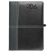 Agenda journalier 2026, couverture rigide en PU thermocollé avec piqûres sur les bords, agenda Werbung