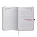 Agenda journalier 2026, couverture rigide en PU thermocollé avec piqûres sur les bords Geschäftsgeschenk