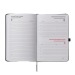 Agenda journalier 2026, couverture rigide en PU thermocollé avec piqûres sur les bords Geschäftsgeschenk